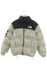 �V���v���[�� �m�[�X�t�F�C�X �T�C�Y:M 19AW Paper Print Nuptse Jacket �y�[�p�[�v�����g�k�v�V�_�E���W���P�b�g ���� SB01