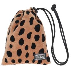 ���R�}���A   24SS  LEOPARD VELOUR DRAWSTRONG BAG ���I�p�[�h�x���A�В��|�[�` ���� BS99