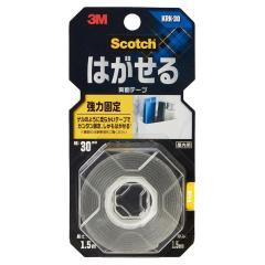 ���ʃe�[�v �X�R�b�` �͂����闼�ʃe�[�v ���͌Œ� KRK-30 ���� ��30mm�~����1.5m�~����1.5mm 3M Scotch ���� �͂����� ���ʃe�[�v ����