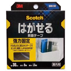 ���ʃe�[�v �X�R�b�` �͂����闼�ʃe�[�v ���͌Œ� SRK-30 ���� ��30mm�~����3m�~����1.5mm 3M Scotch ���� �͂����� ���ʃe�[�v ���͗�