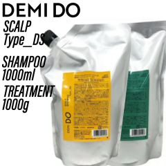 �ySET�z �f�~ �h�D �X�J���v�V�����v�[ �� �g���[�g�����g �^�C�v DS ���t�B�� 1000ml/1000g(DEMI cosmetics DEMI DO scalp treatment �l