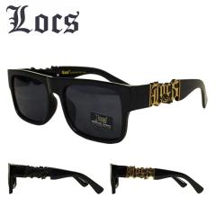 �y��`�O�X�֑Ή��z�����Y �T���O���XLOCS ���[�N ���b�N�X8LOC91207 SUNGLASSES �T���O���XBLACK �u���b�N �S�[���h ���� ���C�� �`�J