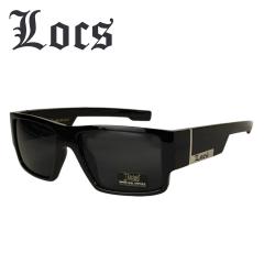 �y��`�O�X�֑Ή��z�����Y �T���O���XLOCS ���[�N ���b�N�X8LOC91085-BK SQUARE SUNGLASSES �X�N�G�A�T���O���XBLACK(�u���b�N) �� ��