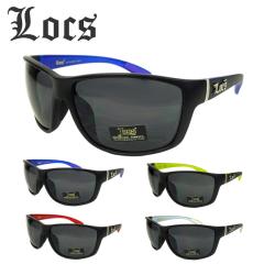 �y��`�O�X�֑Ή��z�����Y �T���O���XLOCS ���[�N ���b�N�X8LOC91140 SUNGLASSES �T���O���X�u���b�N �u���[ �C�G���[ ���b�h �N���A 