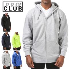 �v���N���u PRO CLUBCOMFORT FULL ZIP-9oz HOODIE�R���t�H�[�g �t���W�b�v �X�I���X �t�[�f�B�u���E�� �w�U�[�O���[ �l�C�r�[ ���C���� 