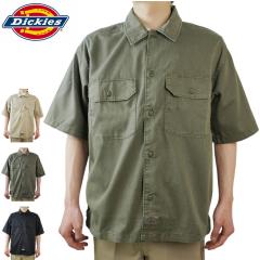 DICKIES �f�B�b�L�[�Y�����Y �V���c ���� �N���b�N�|�X�g�Ή���A4Z7Q MENS UNIONVILLE GD S/S WORK SHIRT �������[�N�V���c���� ���n �x