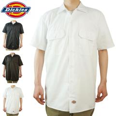 DICKIES �f�B�b�L�[�Y�����Y �����V���c �N���b�N�|�X�g�Ή���D1574 MENS S/S WORK SHIRT ���[�N�V���cBLACK WHITE DARK BROWN �� �� ��