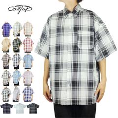 CALTOP �L�����g�b�v�����Y �V���c�y�N���b�N�|�X�g�����z1000 SS CHECK SHIRTS�V���[�g�X���[�u�`�F�b�N�V���c�u���b�N �u���[ �l�C�r�[