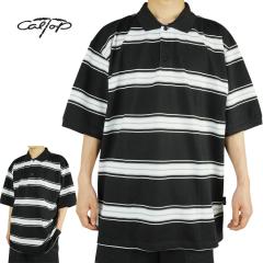 �L�����g�b�v CALTOP�����Y �V���c�y�N���b�N�|�X�g�����z777 SHORTSLEEVE BORDER POLO SHIRTS�V���[�g�X���[�u�{�[�_�[�|���V���cBLACK