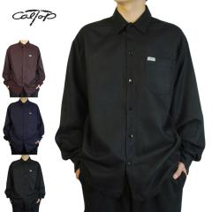 CALTOP �L�����g�b�v �J���g�b�v�����Y �V���c2000 SOLID LONG SLEEVE SHIRTS�\���b�h �����O�X���[�u�V���cBLACK(�u���b�N) BURGUNDY(�o