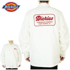 DICKIES �f�B�b�L�[�Y�����Y �����V���c�E�[�u�� �c�C�� �V���cWOVEN TWILL SHIRTWHITE �z���C�g ���b�h �� �h�J �`�F�[���X�e�b�` ���[