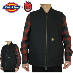 DICKIES �f�B�b�L�[�Y�����Y �x�X�gSPITFIRE�R���{���[�V���� �L���g ���C���h �E�[�u�� �p�f�b�h �x�X�gQUILT LINED WOVEN PADDED VESTB