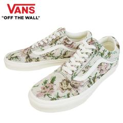 VANS �X�j�[�J�[VANS ���@���Y �o���Y�y���Ȃ��zOLD SKOOL �I�[���h�X�N�[��Tapestry Floral Marshmallow �^�y�X�g���[�t���[�����}�V��
