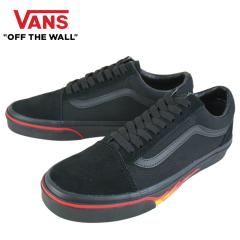 VANS �X�j�[�J�[VANS ���@���Y �o���Y�y���Ȃ��zOLD SKOOL  �I�[���h�X�N�[��(FLAME WALL)BLACK/BLACK(�t���[��/�u���b�N)�����Y �C �X�j