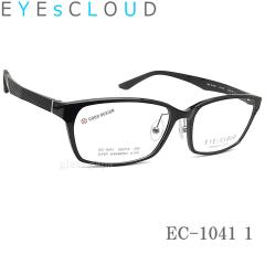 EYEs CLOUD �A�C�N���E�h ���K�l �t���[�� EC-1041 Col.1 �O�b�h�f�U�C���� �ዾ �y�� �ɒB���K�l �x�t�� �u���b�N �����Y