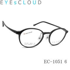 EYEs CLOUD �A�C�N���E�h ���K�l �t���[�� EC-1051 Col.6 �O�b�h�f�U�C���� �ዾ �y�� �ɒB���K�l �x�t�� �u���b�N ���f�B�[�X