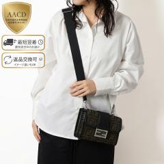 �t�F���f�B�^FENDI �o�Q�b�g �_�u��FF�W���J�[�h �΂ߊ|���V�����_�[�o�b�O�E���b�Z���W���[�E�N���X�{�f�B�E�N���b�` (�u���E��) 7VA649