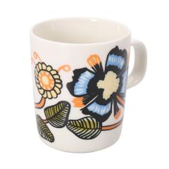 �yWINTER SALE���|�C���g5�{�z�}�����b�R�^marimekko Tiara�E�e�B�A���}�O�J�b�v 250ml �k���f�U�C��(�z���C�g�~�E�H�[���I�����W�~�O��