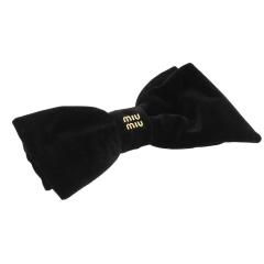 �yWINTER SALE���N�[�|��5%OFF�z�~���E�~���E�^MIU MIU �x���x�b�g �w�A�N���b�v �x���A�~���{�� �o���b�^�E�w�A�A�N�Z�T���[(�u���b�N) 