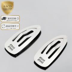 �~���E�~���E�^MIU MIU ���^�� �w�A�N���b�v2�Z�b�g�E�w�A�A�N�Z�T���[�E������(�A�`���C�I�E�V���o�[) 5IF291 MIU LOGO JEWELS ACCIAI