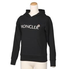 �yWINTER SALE���|�C���g5�{�z�����N���[���W���j�A�E�L�b�Y�E�K�[���Y�E�{�[�C�Y�^MONCLER JUNIOR �����p�[�J�[�E�t�[�f�B�[(�u���b�N) 