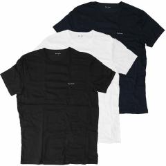 �y�|�C���g5�{�z�|�[���X�~�X�^PAUL SMITH �uMEN T SHIRT 3 PACK�v�����S�E�I�[�K�j�b�N�R�b�g���E�����YT�V���c�E�F�Ⴂ3�F��3���Z�b�g(