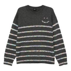 �yFINAL SALE���|�C���g5�{�z�|�[���X�~�X�^PAUL SMITH SWEATER CREW NECK PS HAPPY�@�����Y�E�n�b�s�[ �X�}�C���[�f�U�C���E�N���[�l�b