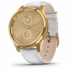 K[~ GARMIN vivomove Luxe BH[ NX X}[gEHb` EFAu[ rv Y fB[X White Leather 2