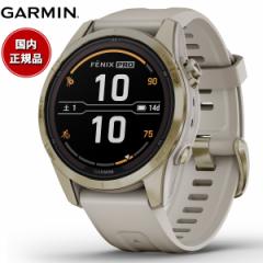 K[~ GARMIN fenix 7S Pro Sapphire Dual Power tFjbNX 7S v Tt@C fAp[ 010-02776-62 Soft Gold / Light S