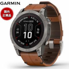 K[~ GARMIN fenix 7 Pro Sapphire Dual Power tFjbNX 7 v Tt@C fAp[ 010-02777-82 Ti / Chestnut Leather