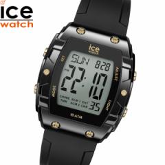 アイスウォッチ ICE-WATCH 腕時計 メンズ レディース アイスデジットボリデイ ICE digit boliday ブラック ゴールド 024564