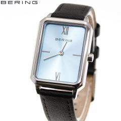 �x�[�����O BERING �r���v ���f�B�[�X �N���V�b�N ���N�^���O�� ���U�[ �A�C�X�u���[ Ladies Unisex Classic Rectangle Leather 17423-40