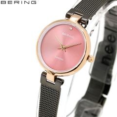 �x�[�����O BERING �r���v ���f�B�[�X �N���V�b�N �_�C�������h �`�F���[�u���b�T�� ���{���胂�f�� Ladies Watch Classic Diamond Cherr