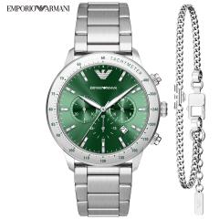 �G���|���I�A���}�[�j EMPORIO ARMANI �r���v �����Y �N���m�O���t �X�e�����X �E�H�b�`���u���X���b�g�Z�b�g AR80088SET