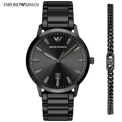 �G���|���I�A���}�[�j EMPORIO ARMANI �r���v �����Y �X�e�����X �E�H�b�`���u���X���b�g�Z�b�g AR80089SET