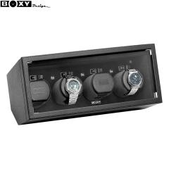 �{�N�V�[�f�U�C�� BOXY Design �E�H�b�`���C���_�[ ���C���f�B���O�}�V�[�� WATCH WINDER 4�{���� DC-04DLBK