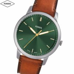 フォッシル FOSSIL 腕時計 メンズ MINIMALIST 三針 ブラウンレザーウォッチ FS6094