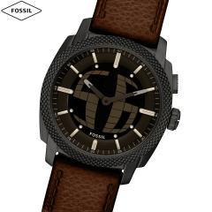 �t�H�b�V�� FOSSIL �r���v �A�i�f�W �����Y MACHINE BIG TIC 41mm �u���E�� ���U�[ FS6165