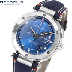 �G���u���� HERBELIN �j���[�|�[�g NEWPORT 43mm �r���v �����Y �N�I�[�c H24688A15 ���E���h �v�x���g �l�C�r�[ �}���I�O���t 35���N�L