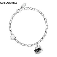 �J�[�� ���K�[�t�F���h KARL LAGERFELD �u���X���b�g �A�N�Z�T���[ �`���[���R���N�V���� Charm Collection �V���o�[ �N���X�^�� �z���C