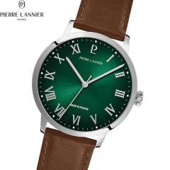 �s�G�[�����j�G PIERRE LANNIER �����Y �r���v �N�I�[�c �C���^�[�o�� INTERVAL 40mm P255G174 ���E���h �v�x���g �V���o�[ �O���[��