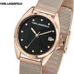 �J�[�� ���K�[�t�F���h KARL LAGERFELD �r���v ���f�B�[�X ���E���h �G�b�Z���V���� ROUND ESSENTIALS �u���b�N �T�����C �V�O�l�`���[ 