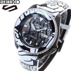 セイコー5 スポーツ SEIKO 5 SPORTS × AUTO MOAI オートモアイ コラボ 限定モデル 自動巻き メカニカル 腕時計 メンズ SBSA123