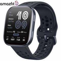 アマズフィット AMAZFIT スマートウォッチ Bip6 ビップ6 ブラック 腕時計 メンズ レディース ウェアラブル 睡眠 フィットネス SP170074-C