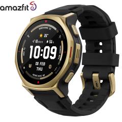 �A�}�Y�t�B�b�g AMAZFIT �X�}�[�g�E�H�b�` T-Rex 3 Pro 44mm �u���b�N�S�[���h �r���v �����Y ���f�B�[�X GPS �A�E�g�h�A �o�R �E�F�A��