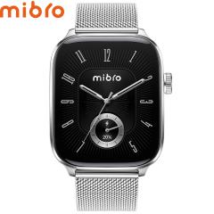 �~�u�� Mibro �X�}�[�g�E�H�b�` Mibro Watch FIT SP380018-C24 �V���o�[ �r���v �����Y ���f�B�[�X �ւ��o���h�t��