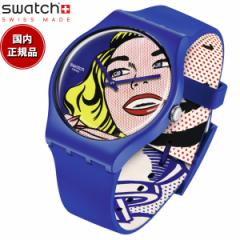 swatch x MoMA R{ GIRL BY ROY LICHTENSTEIN THE WATCH CELeX^C a100NLO XEHb` rv SUOZ352