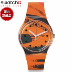 swatch XEHb` BARNS-GRAHAMS ORANGE AND RED ON PINK o[Y On rv IWiY NEW GENT SUOZ362 Swatch ~ Tate Ga