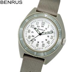 �x�����X BENRUS �r���v �����Y TYPE-III SAGE WHITE Class-A General Purpose �~���^���[�E�H�b�` �Z�[�W �z���C�g