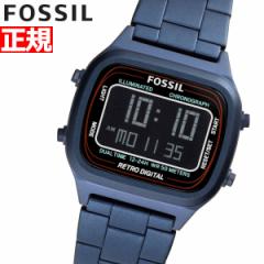 フォッシル FOSSIL 腕時計 メンズ RETRO DIGITAL レトロデジタル FS5896 ブルー ステンレス